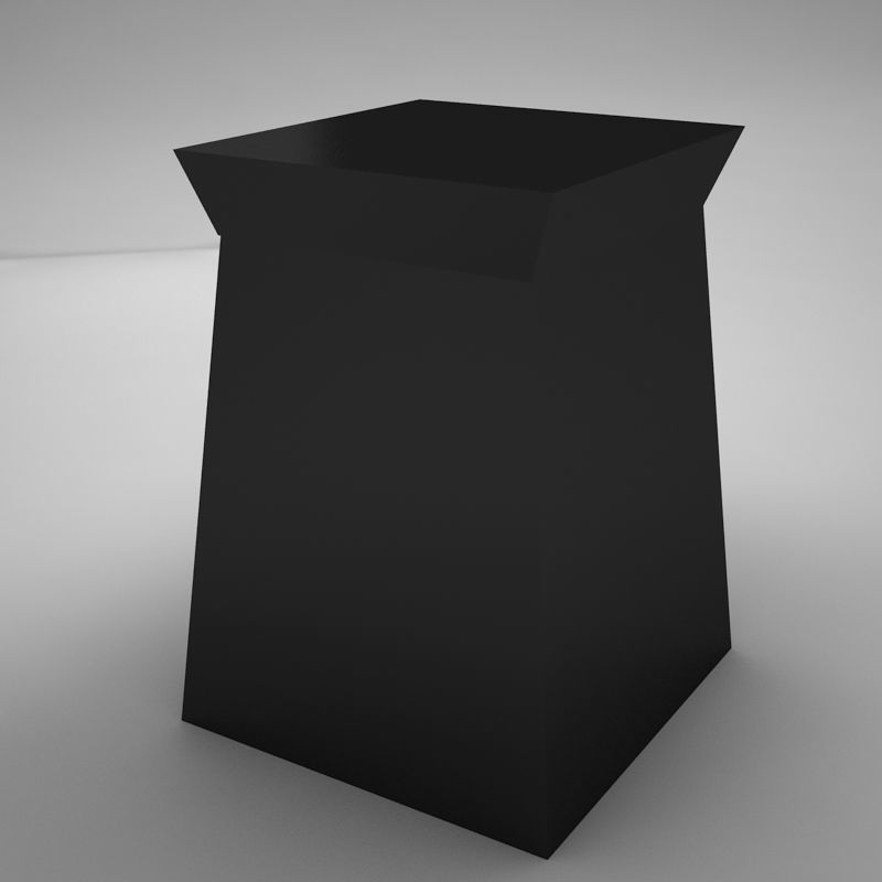 modern night table Low-poly 3D model_6