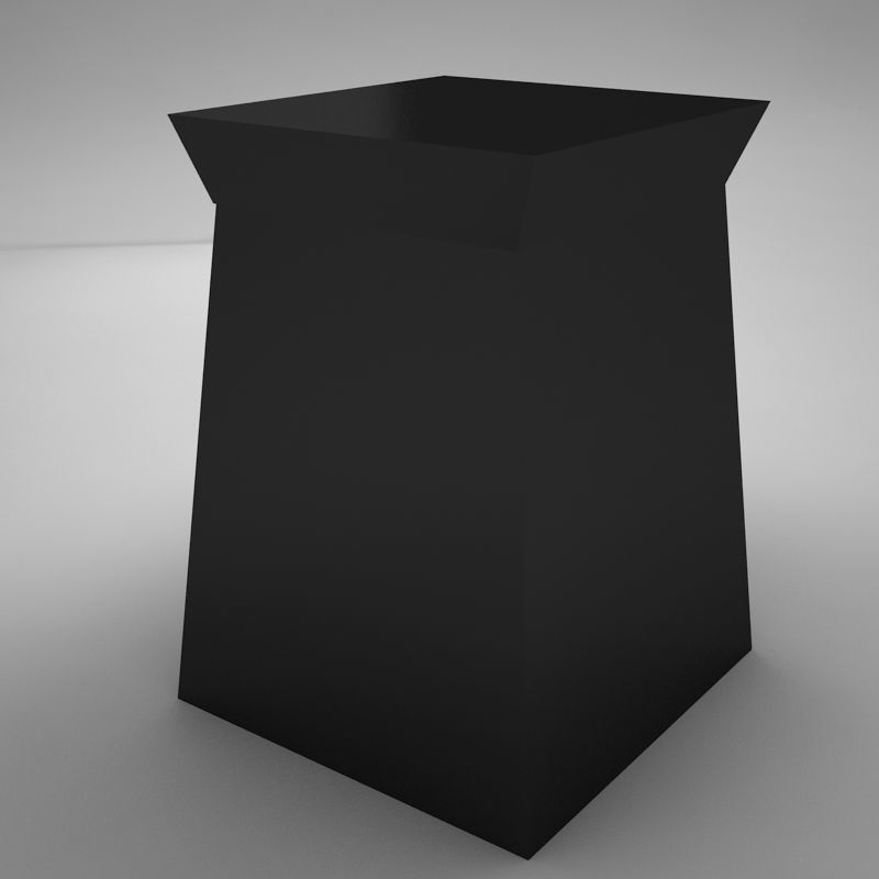 modern night table Low-poly 3D model_2