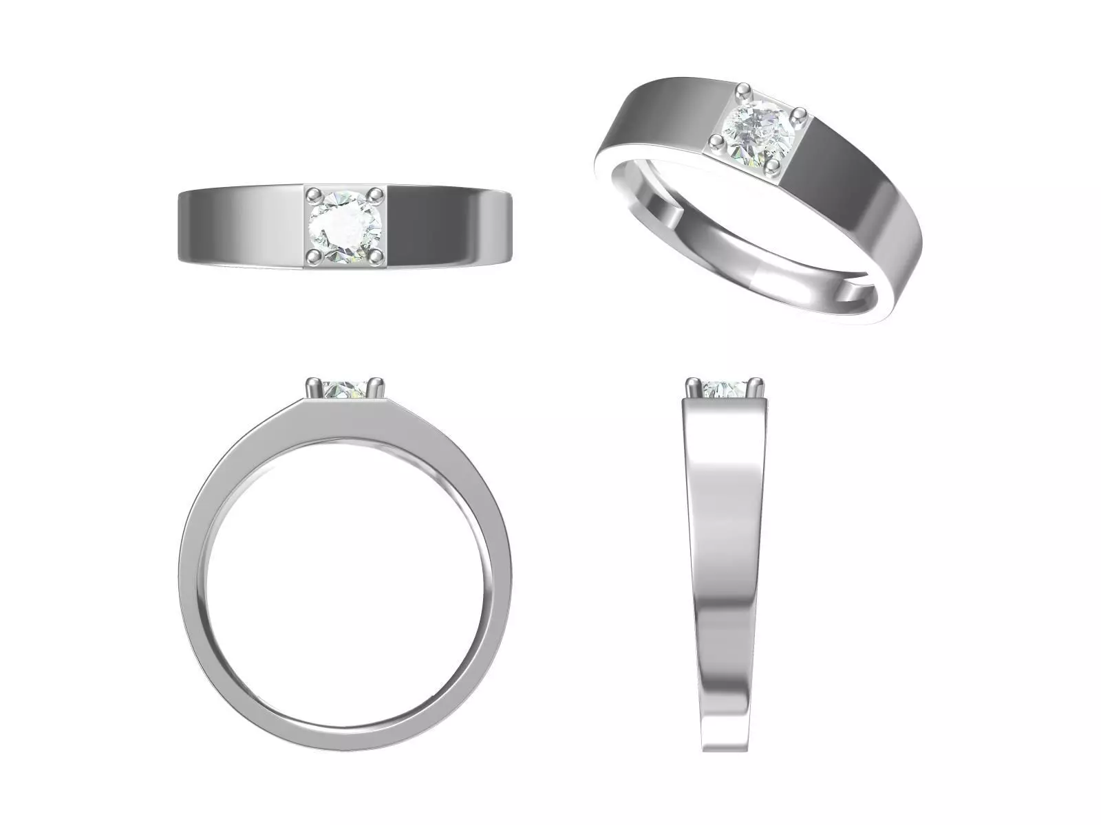 RG 01 Ring 3D print model_0