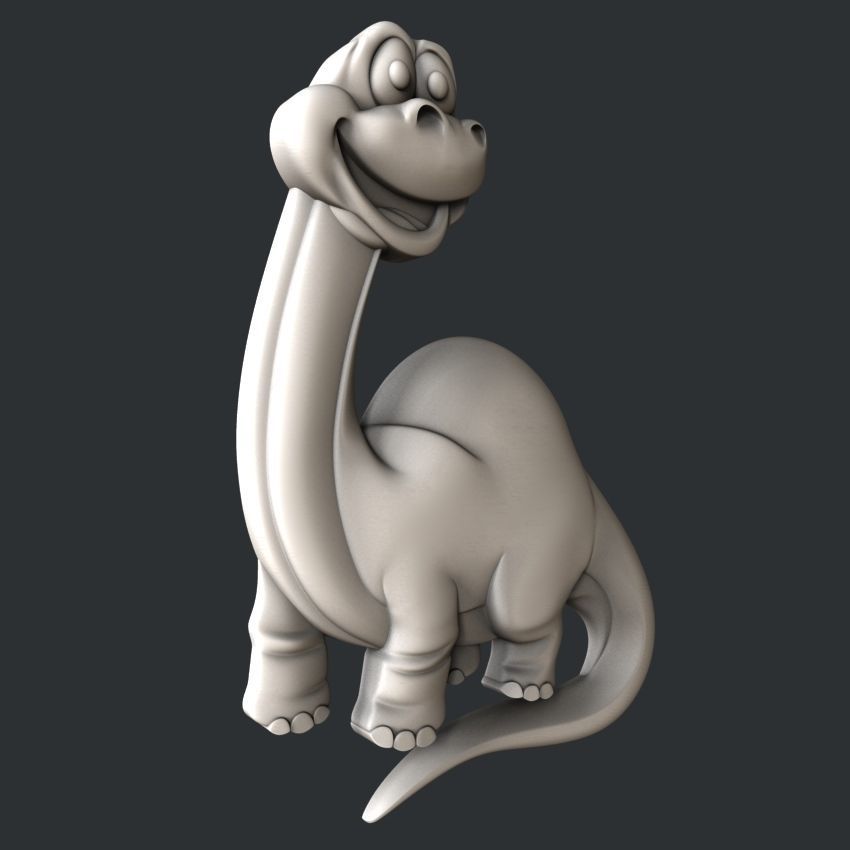 3d STL models for CNC router Dinosaur kids 3D model_1