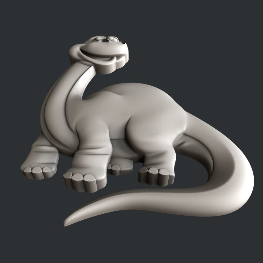 3d STL models for CNC router Dinosaur kids 3D model_3