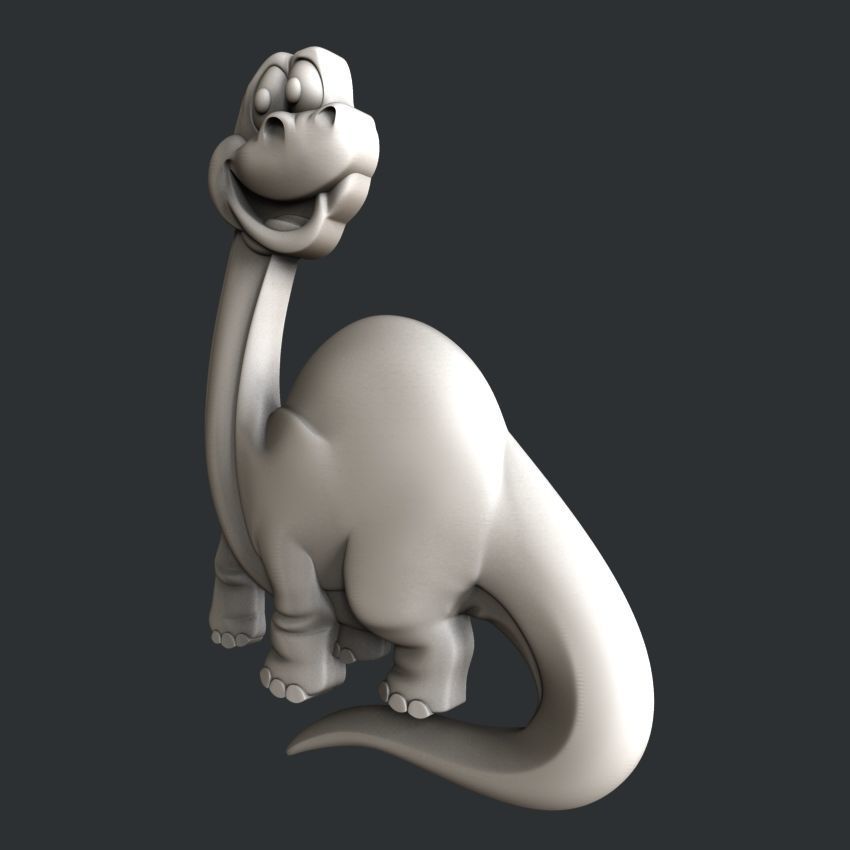 3d STL models for CNC router Dinosaur kids 3D model_2