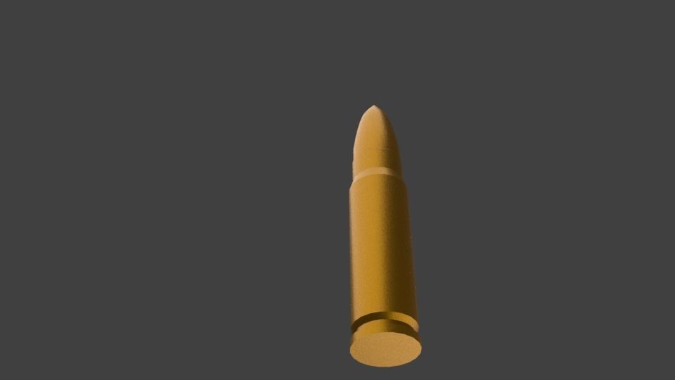 A BULLET low poly Low-poly 3D model_2