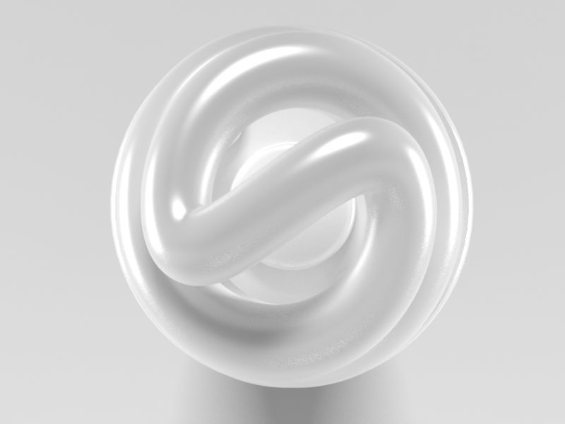 Fluorescent light bulb 3D model_3