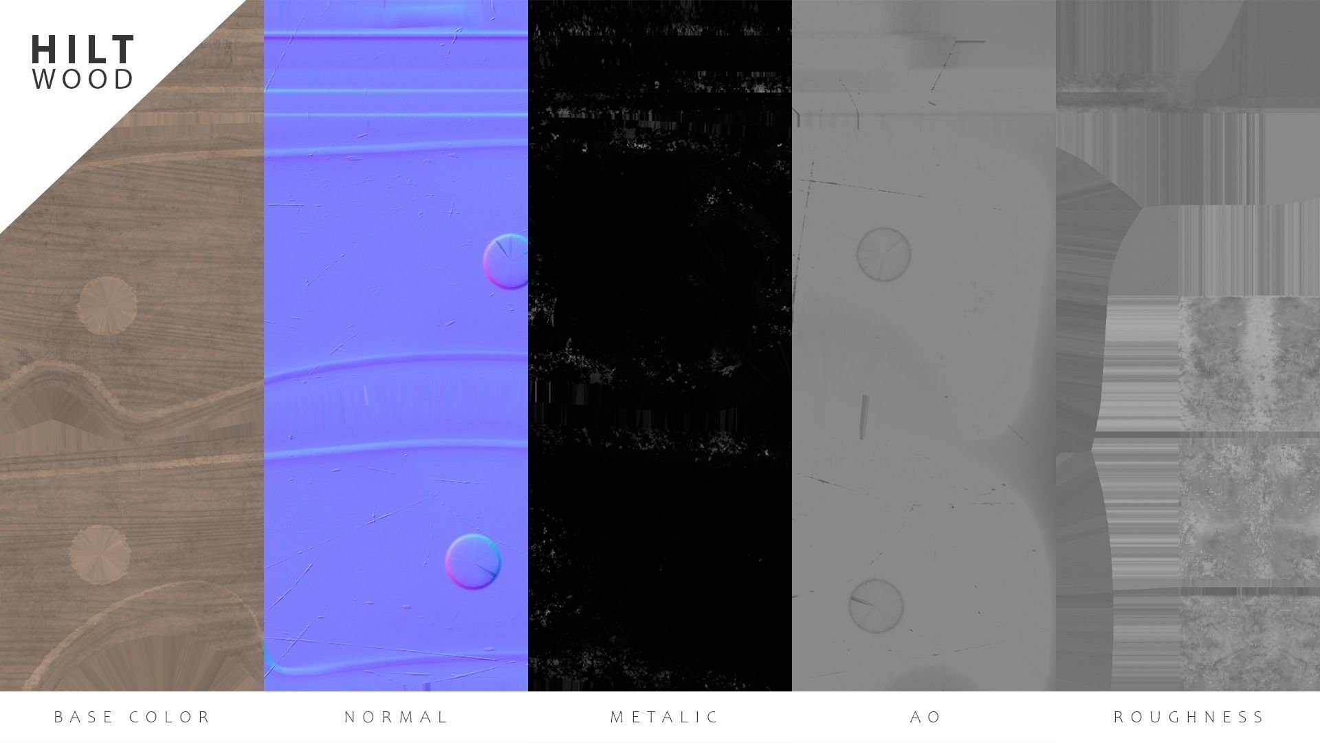 Hunting knife Low-poly 3D model_14