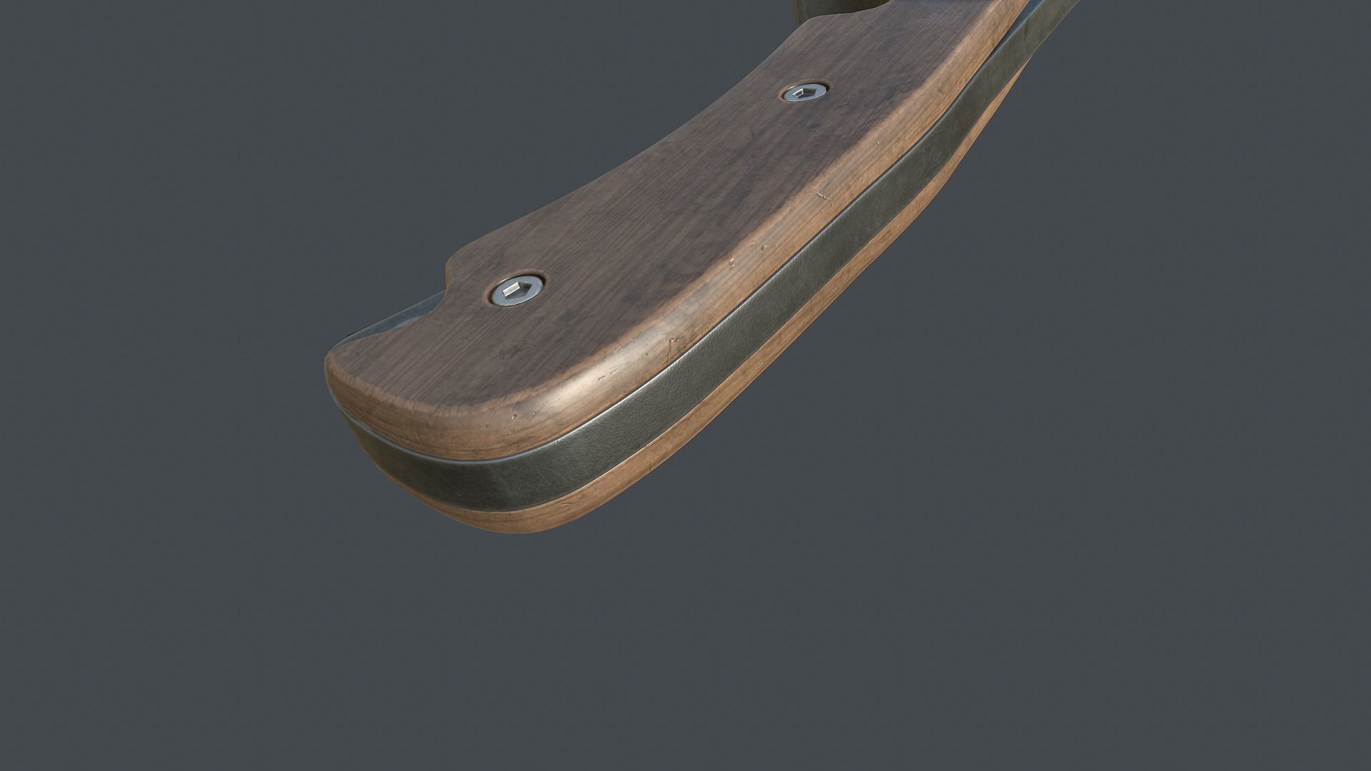 Hunting knife Low-poly 3D model_8