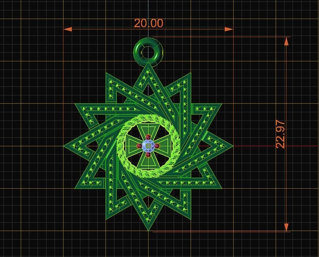 celtic-pendant-3d-model-stl Free 3D print model_3