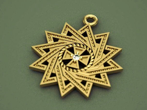 celtic-pendant-3d-model-stl Free 3D print model