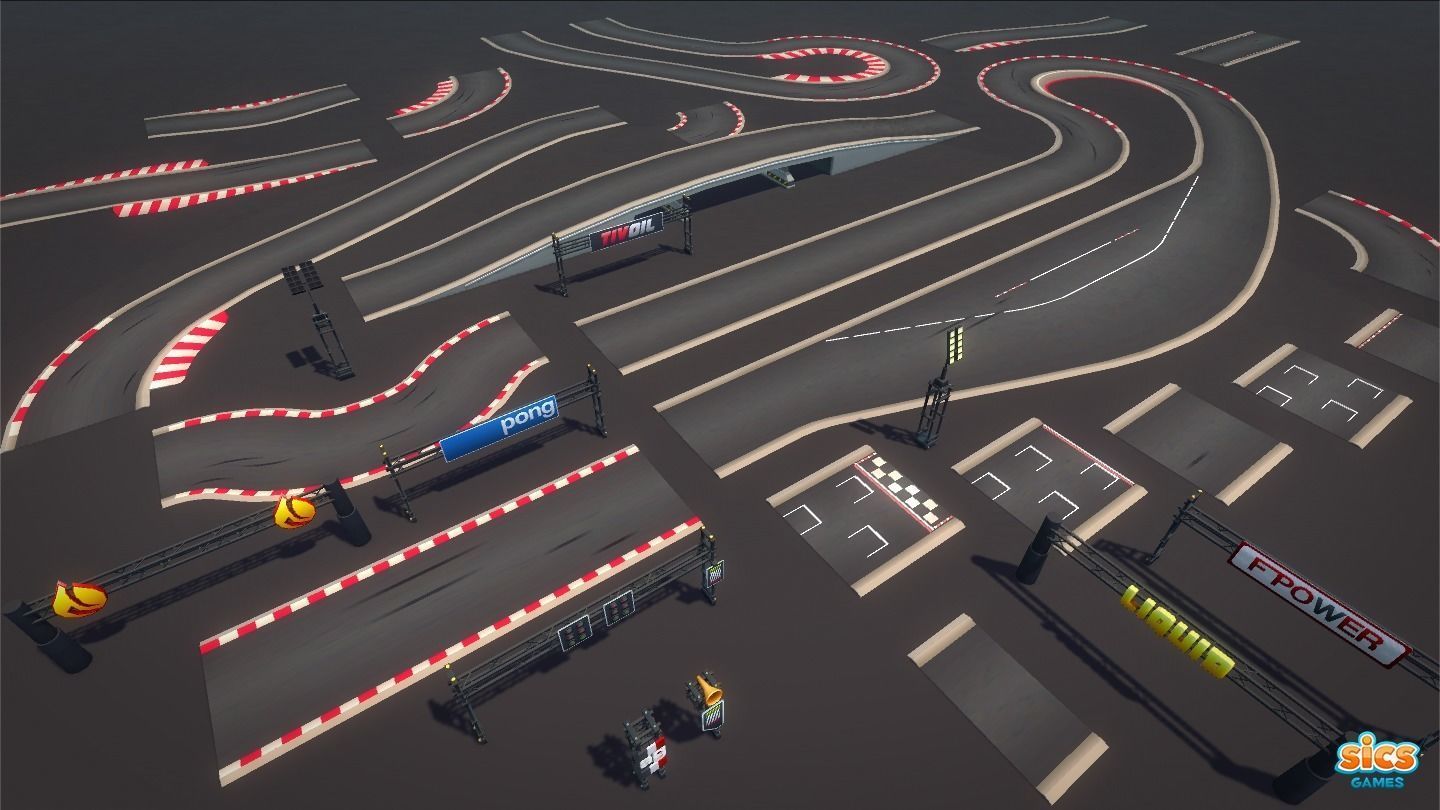 Toon Racing Low-poly 3D model_16