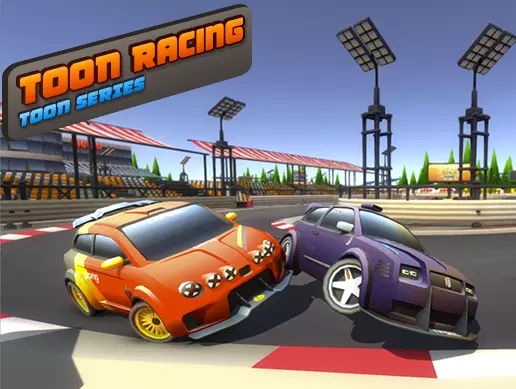 Toon Racing Low-poly 3D model_0