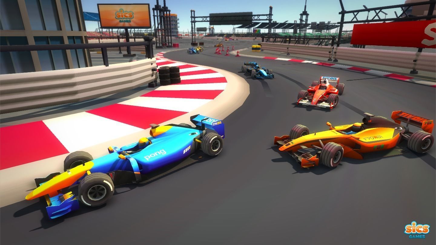Toon Racing Low-poly 3D model_4
