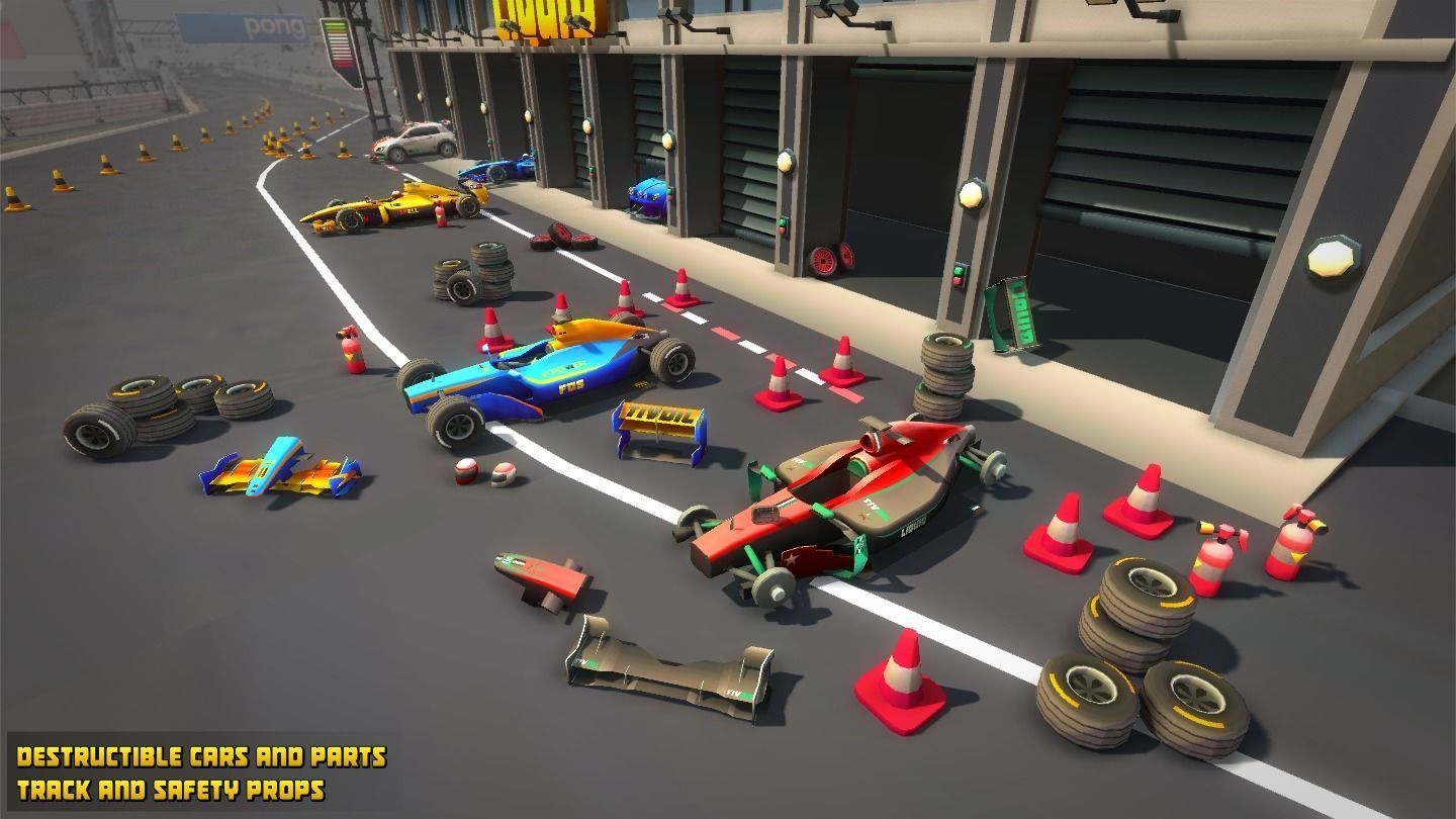 Toon Racing Low-poly 3D model_9
