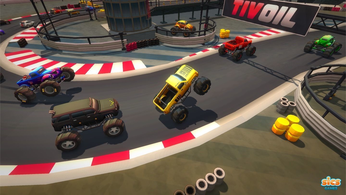 Toon Racing Low-poly 3D model_7