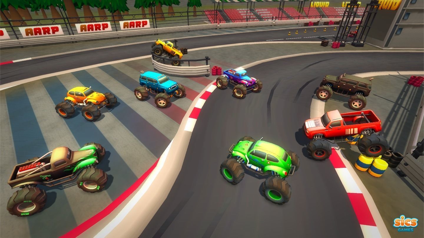 Toon Racing Low-poly 3D model_8