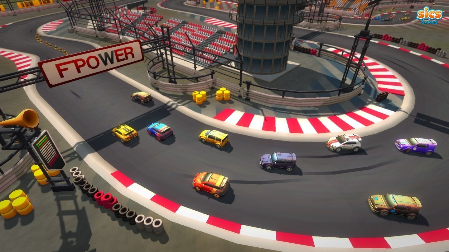 Toon Racing Low-poly 3D model_6