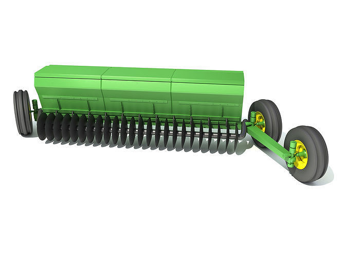 Seed Drill Planter 3D model