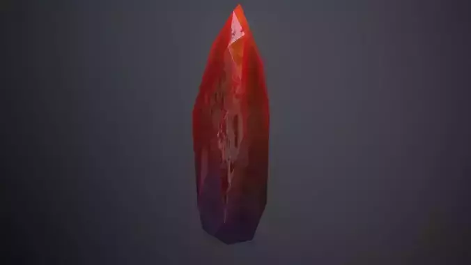 Crystals Pack Low-poly 3D model