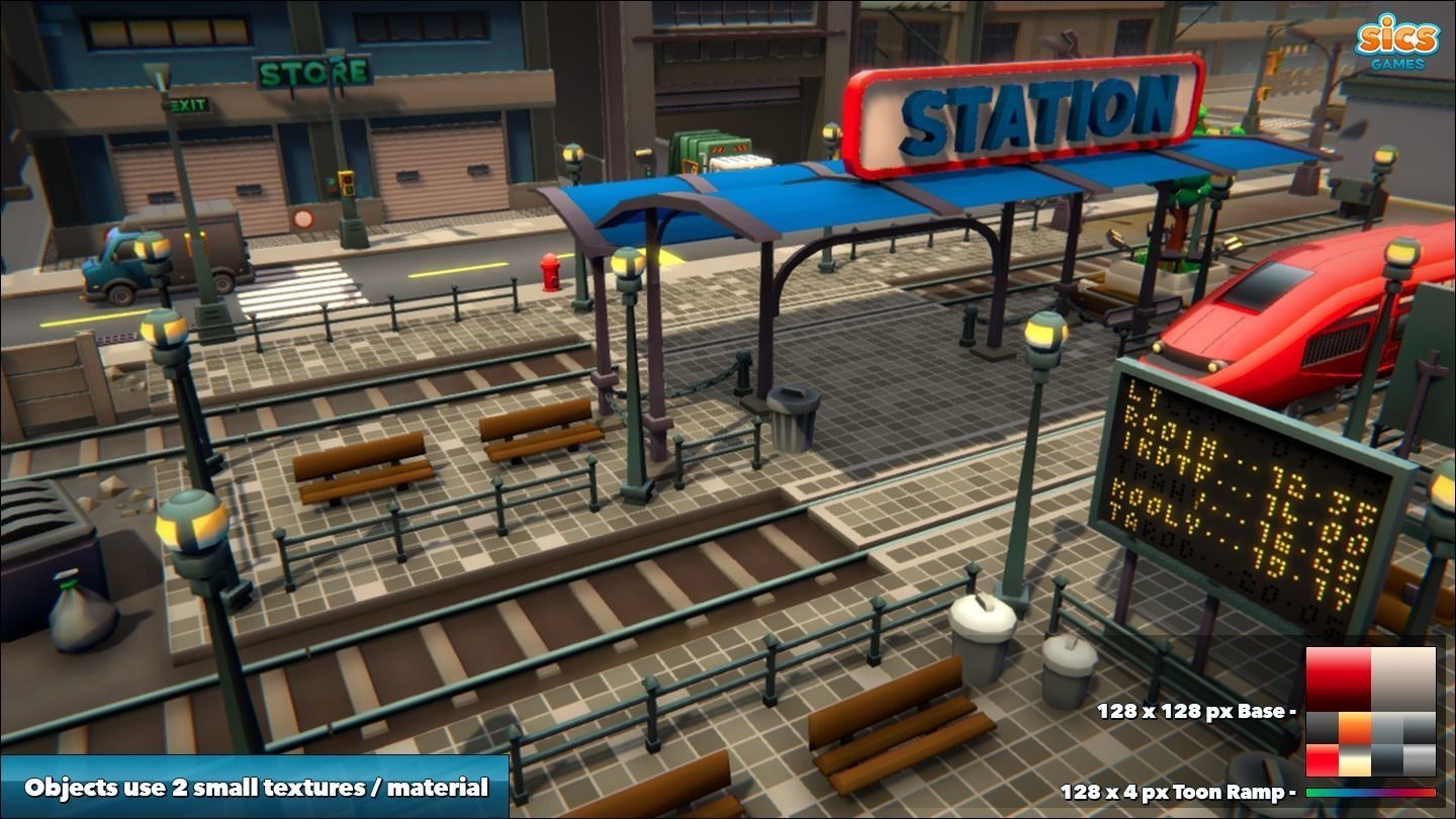 Toon Industries Low-poly 3D model_8