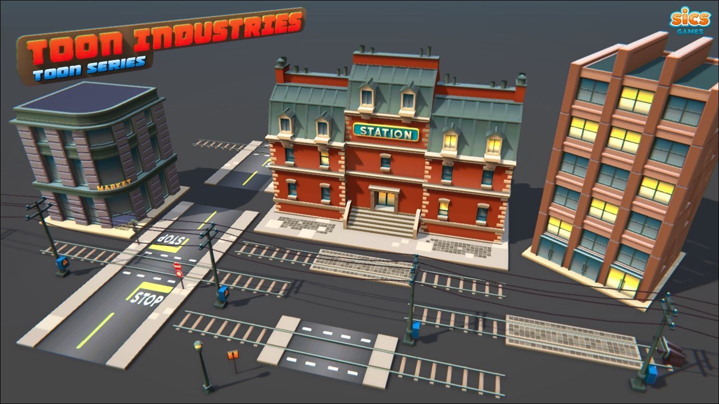 Toon Industries Low-poly 3D model_19