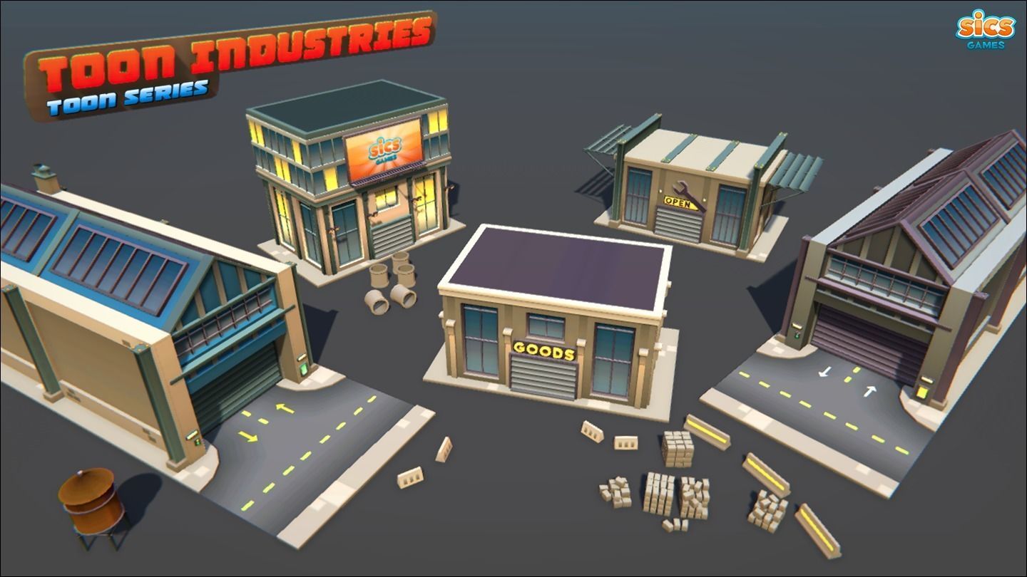 Toon Industries Low-poly 3D model_17