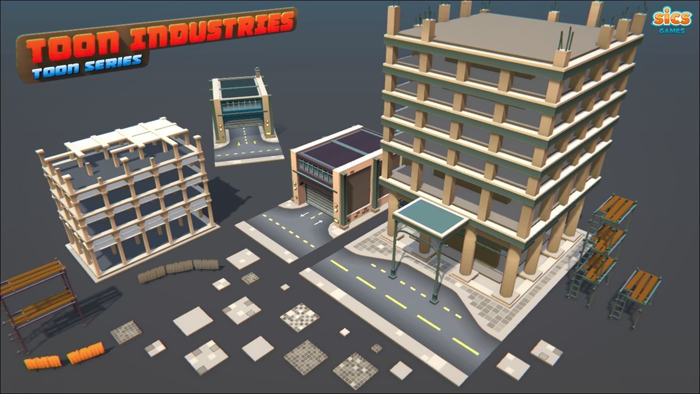 Toon Industries Low-poly 3D model_14