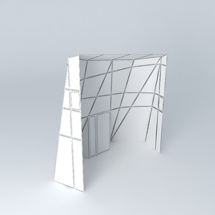 Entrance box Free 3D model_4