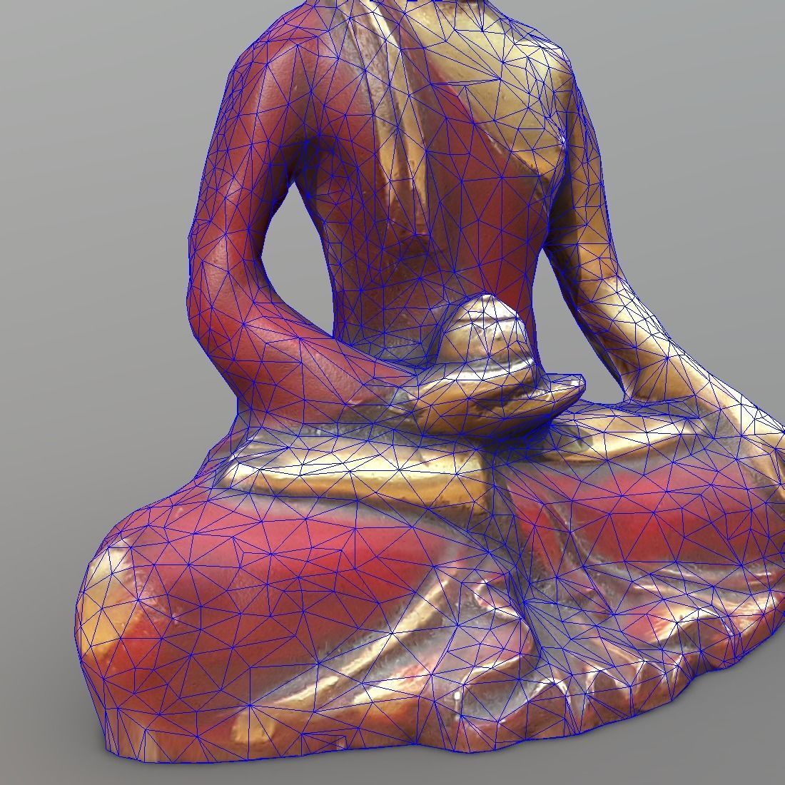 Buddha Low-poly 3D model_11