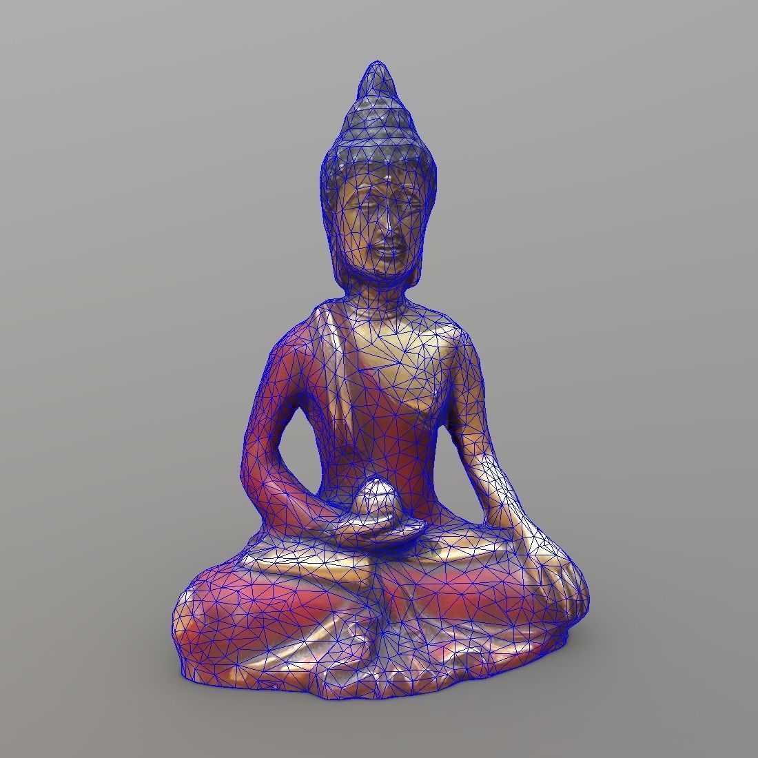 Buddha Low-poly 3D model_1