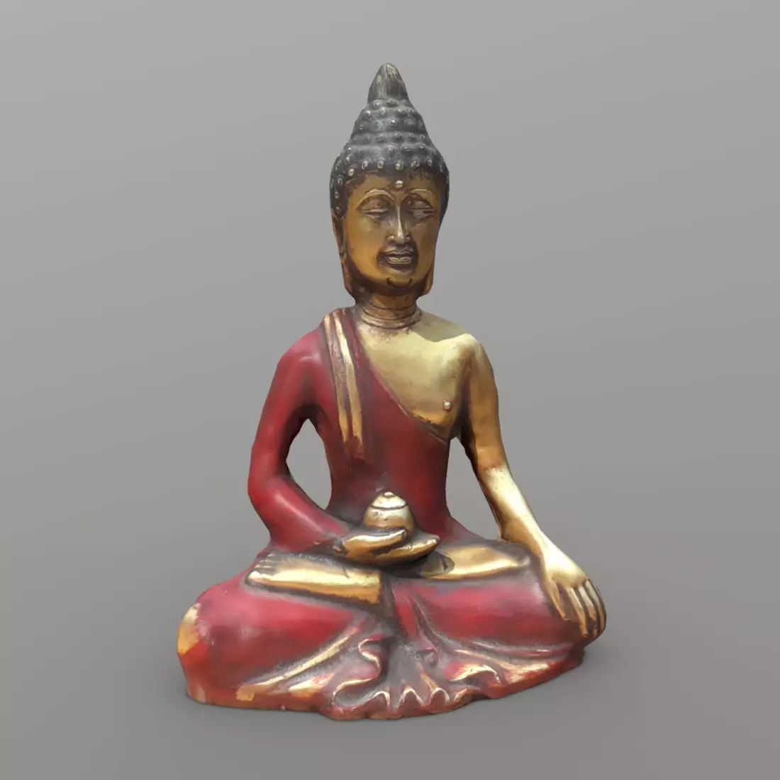 Buddha Low-poly 3D model_0