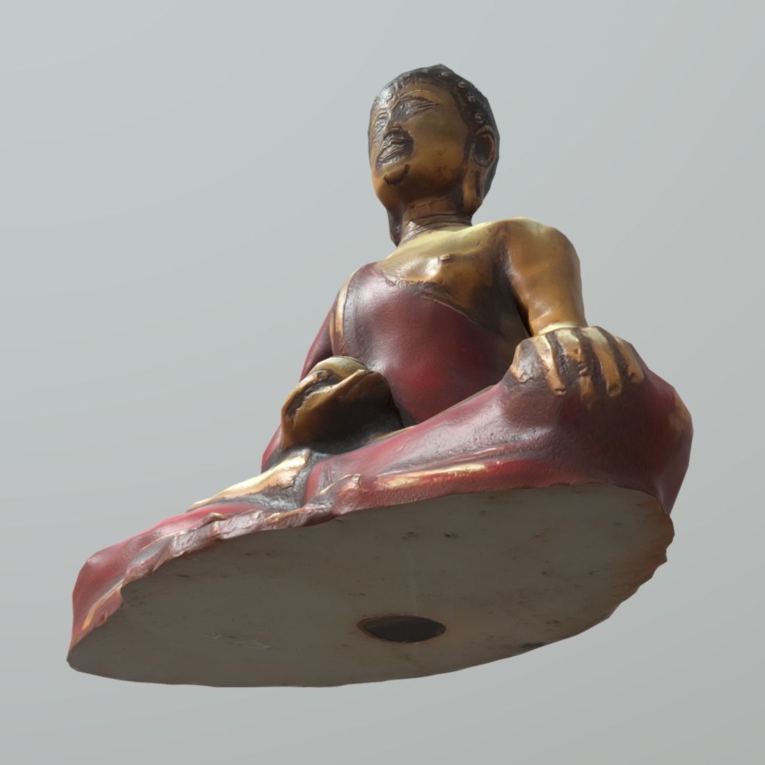 Buddha Low-poly 3D model_12