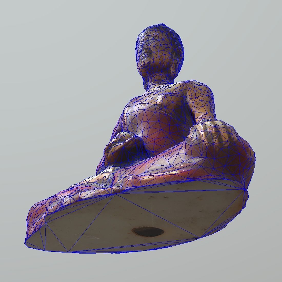 Buddha Low-poly 3D model_13