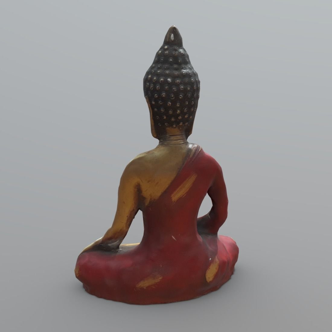Buddha Low-poly 3D model_4