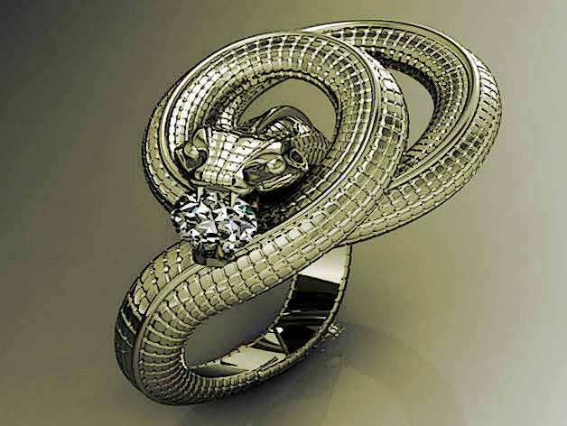 RING SNAKE 3D print model-stl Free 3D print model