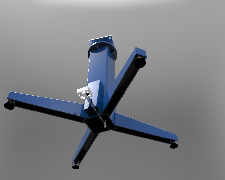 4-position indexed rotating base 3D model_2