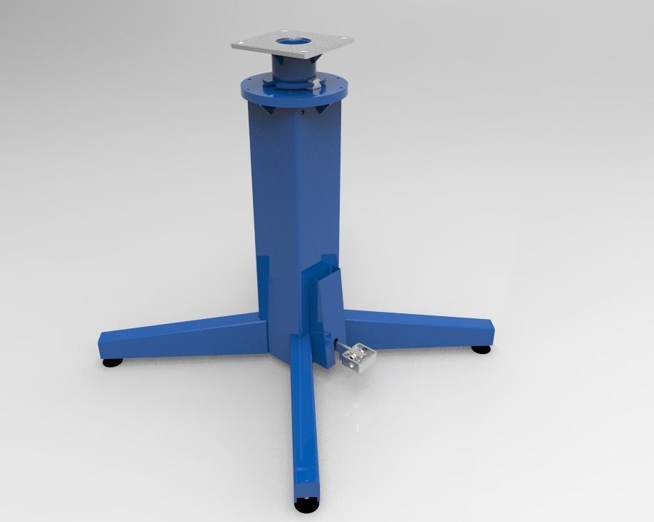4-position indexed rotating base 3D model_1