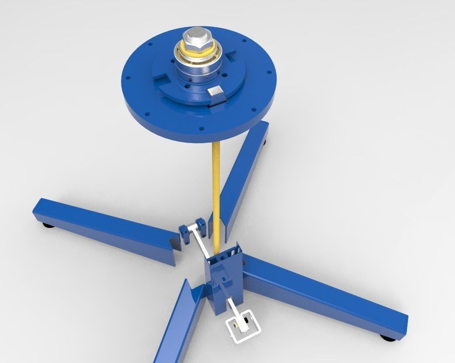 4-position indexed rotating base 3D model_4