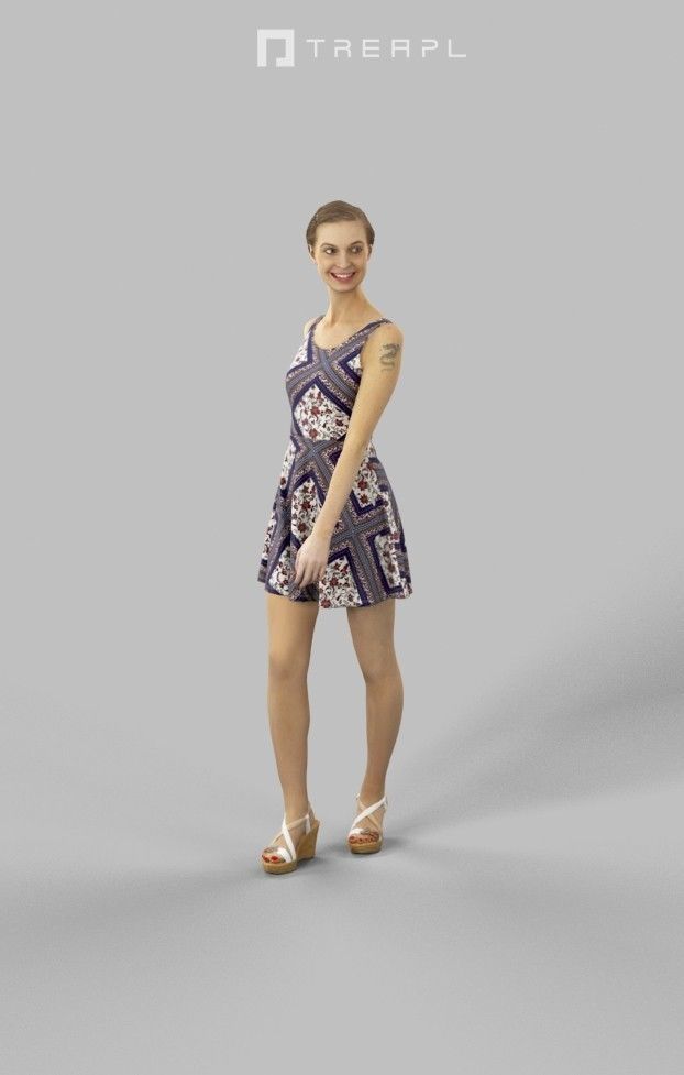 10x Woman Man Casual People Vol01 Scanned 3D Model Collection_1