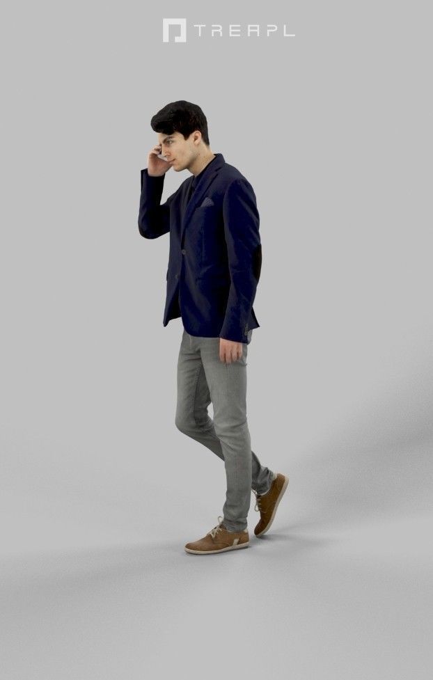 10x Woman Man Casual People Vol01 Scanned 3D Model Collection_77