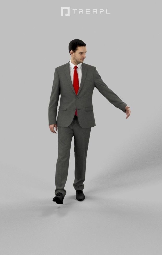 10x Business Man Woman People Scanned Volume01 3D Model Collection_2