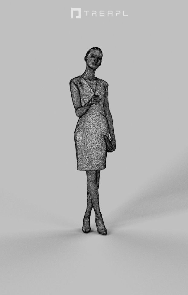 10x Business Man Woman People Scanned Volume01 3D Model Collection_52