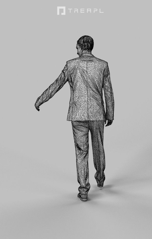 10x Business Man Woman People Scanned Volume01 3D Model Collection_8