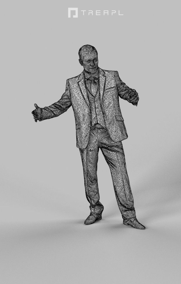 10x Business Man Woman People Scanned Volume01 3D Model Collection_63