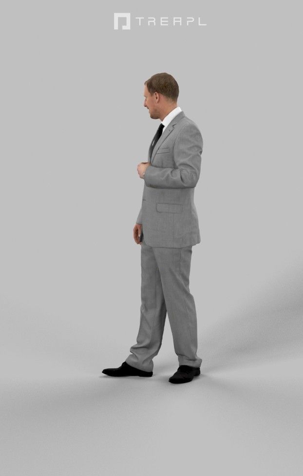 10x Business Man Woman People Scanned Volume01 3D Model Collection_75