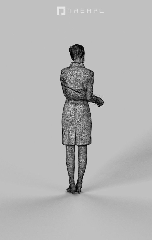 10x Business Man Woman People Scanned Volume01 3D Model Collection_23