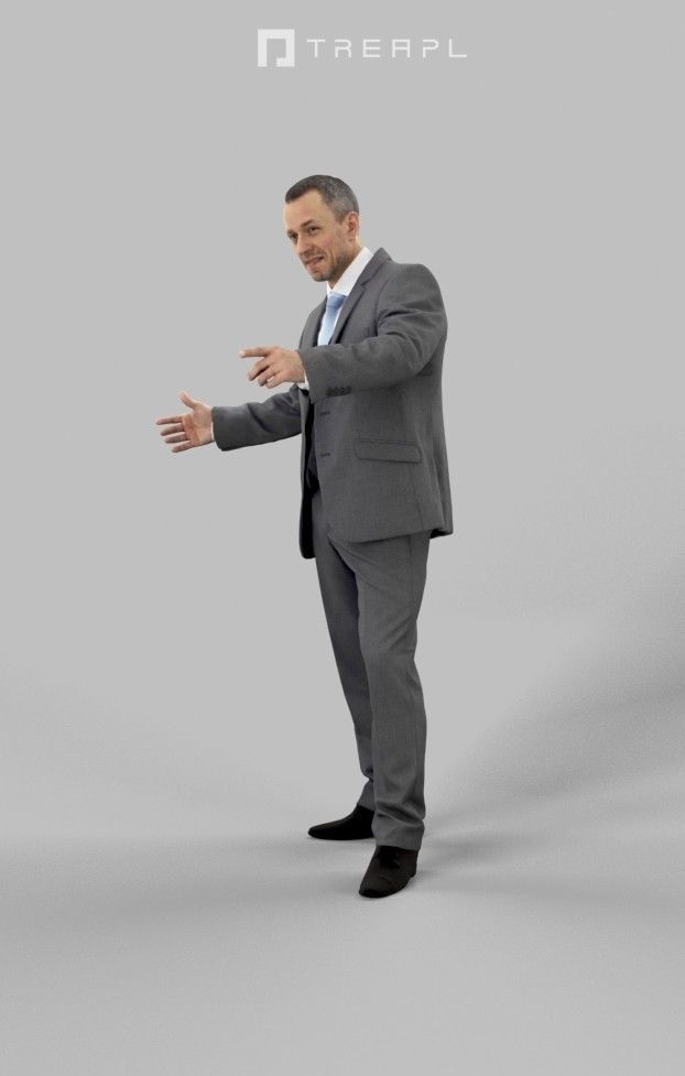 10x Business Man Woman People Scanned Volume01 3D Model Collection_56