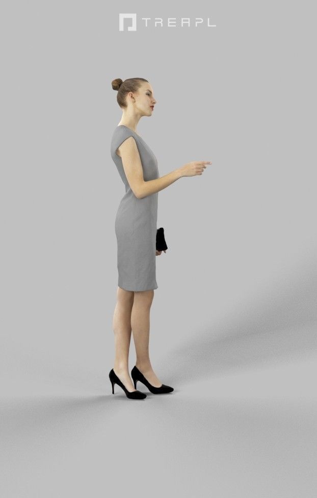 10x Business Man Woman People Scanned Volume01 3D Model Collection_49