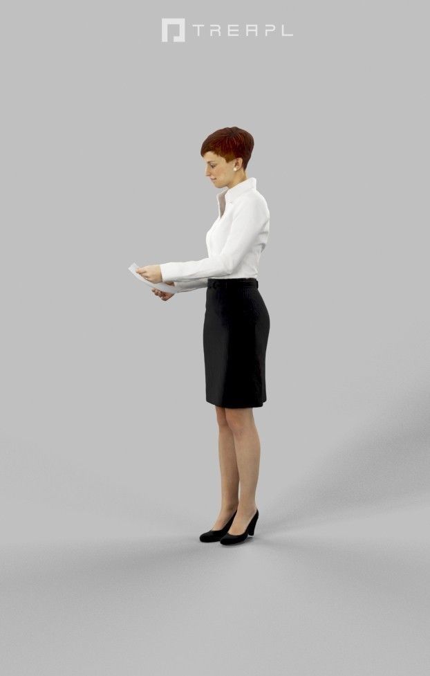 10x Business Man Woman People Scanned Volume01 3D Model Collection_26