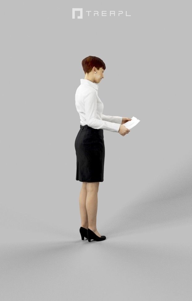 10x Business Man Woman People Scanned Volume01 3D Model Collection_22