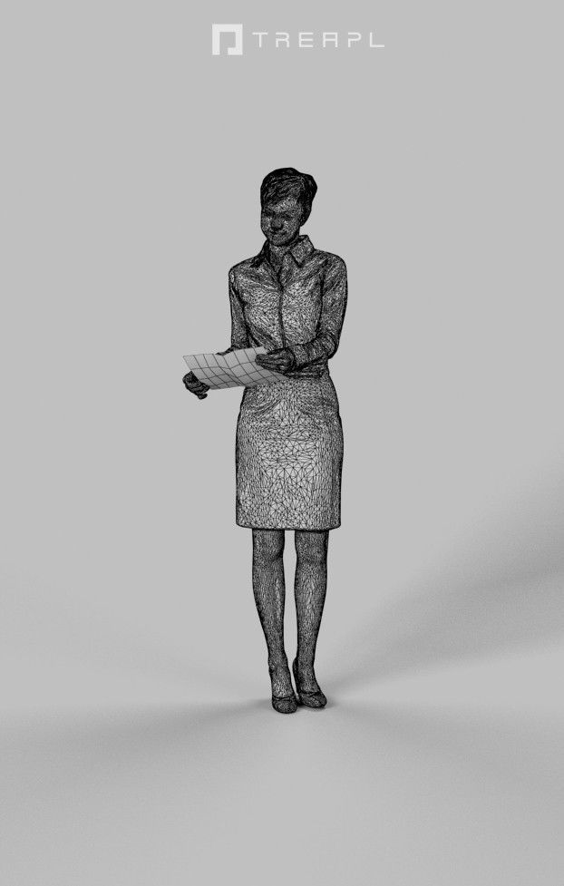 10x Business Man Woman People Scanned Volume01 3D Model Collection_27