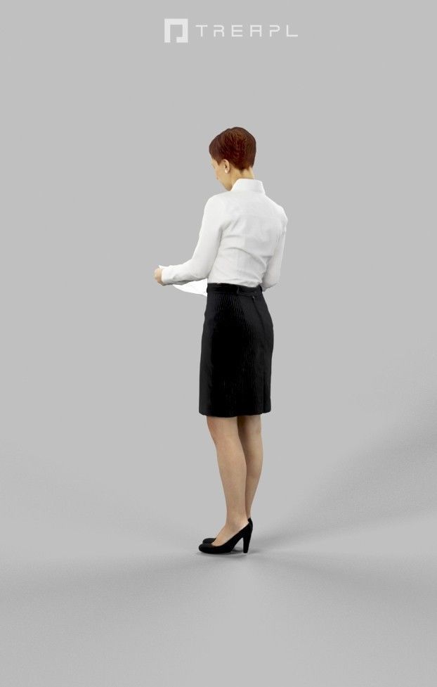 10x Business Man Woman People Scanned Volume01 3D Model Collection_19